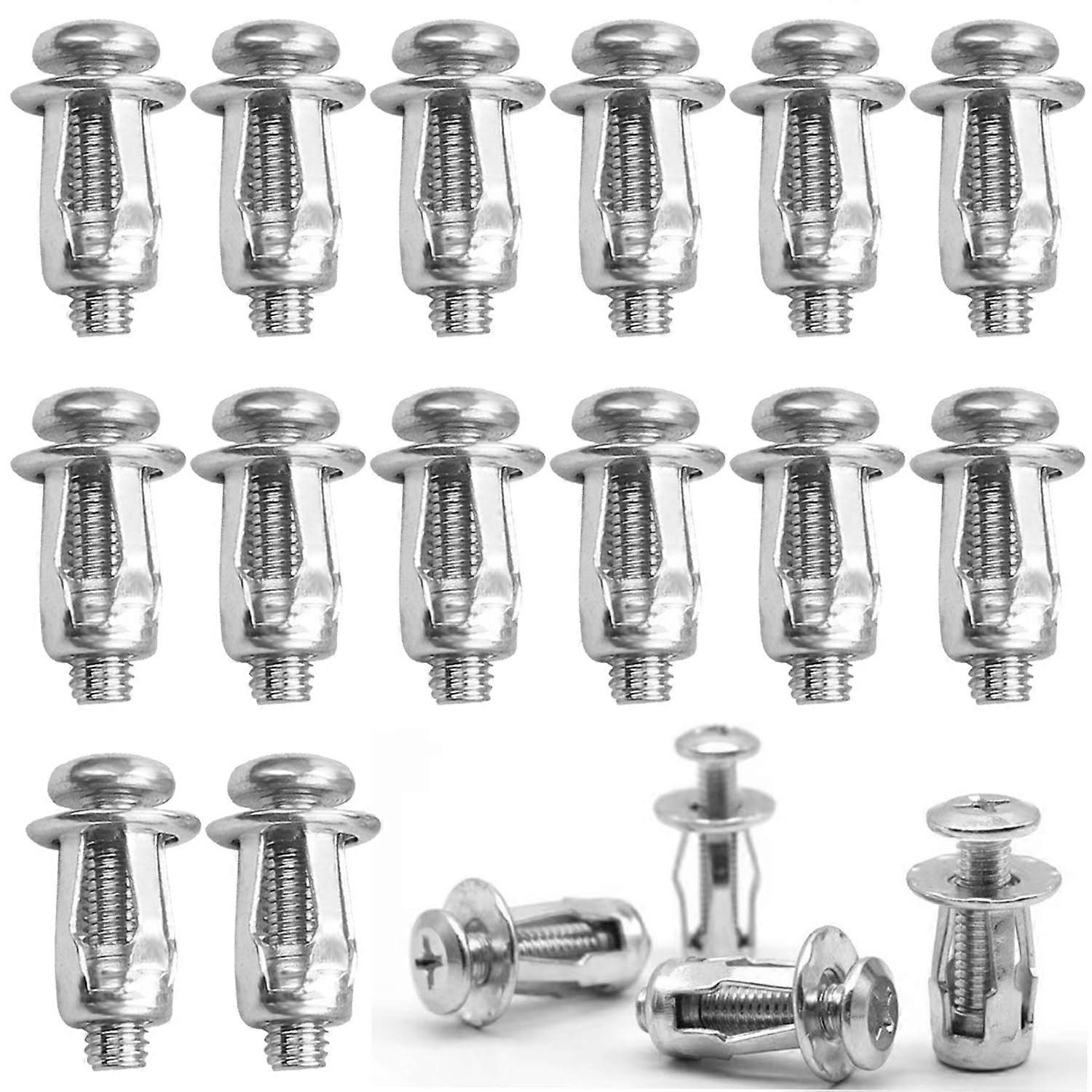 Pack of 60 M4 M5 M6 Cavity Metal Anchors, Jack Nuts Petal Nuts for Thin Walls