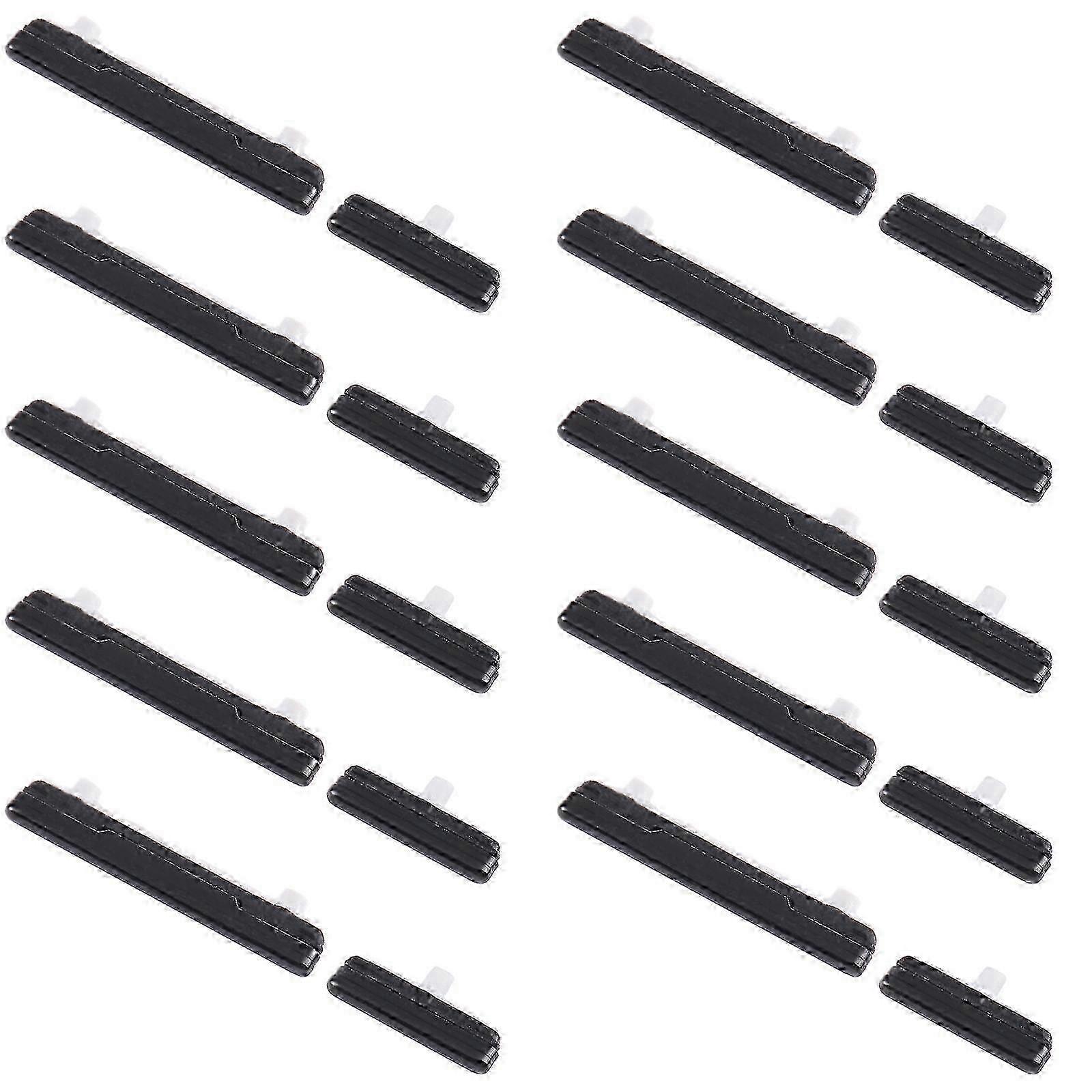 10pcs Power Button + Volume Control Button Replacement Parts for SmartphonesFor Samsung Galaxy S21 Ultra 5G SM-G998Black SZRH A-S