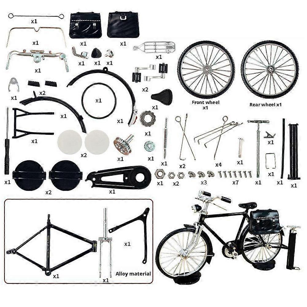 Alloy Bicycle Simulation Model 1 12 Scale Detailed Desktop Display Collectible