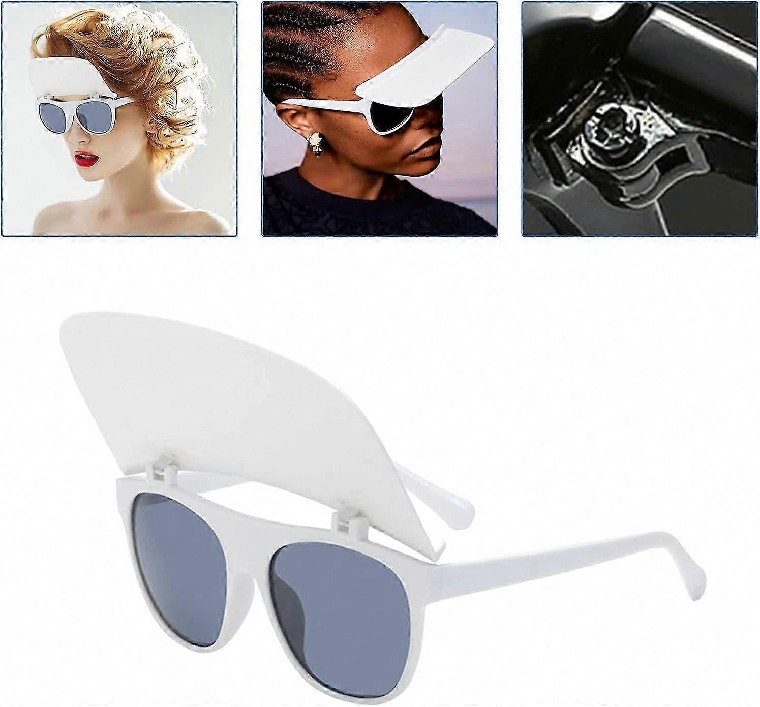 Óculos de sol square Flip Up oversize Óculos de condução flat top da moda