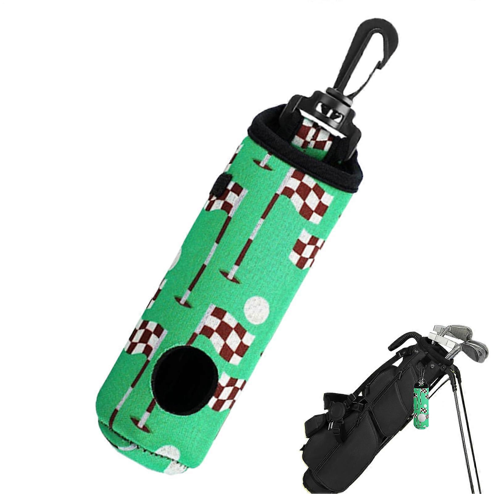 Golf Ball Bag with Key Chains, Waterproof for Men and Women, 3Tee Capacity