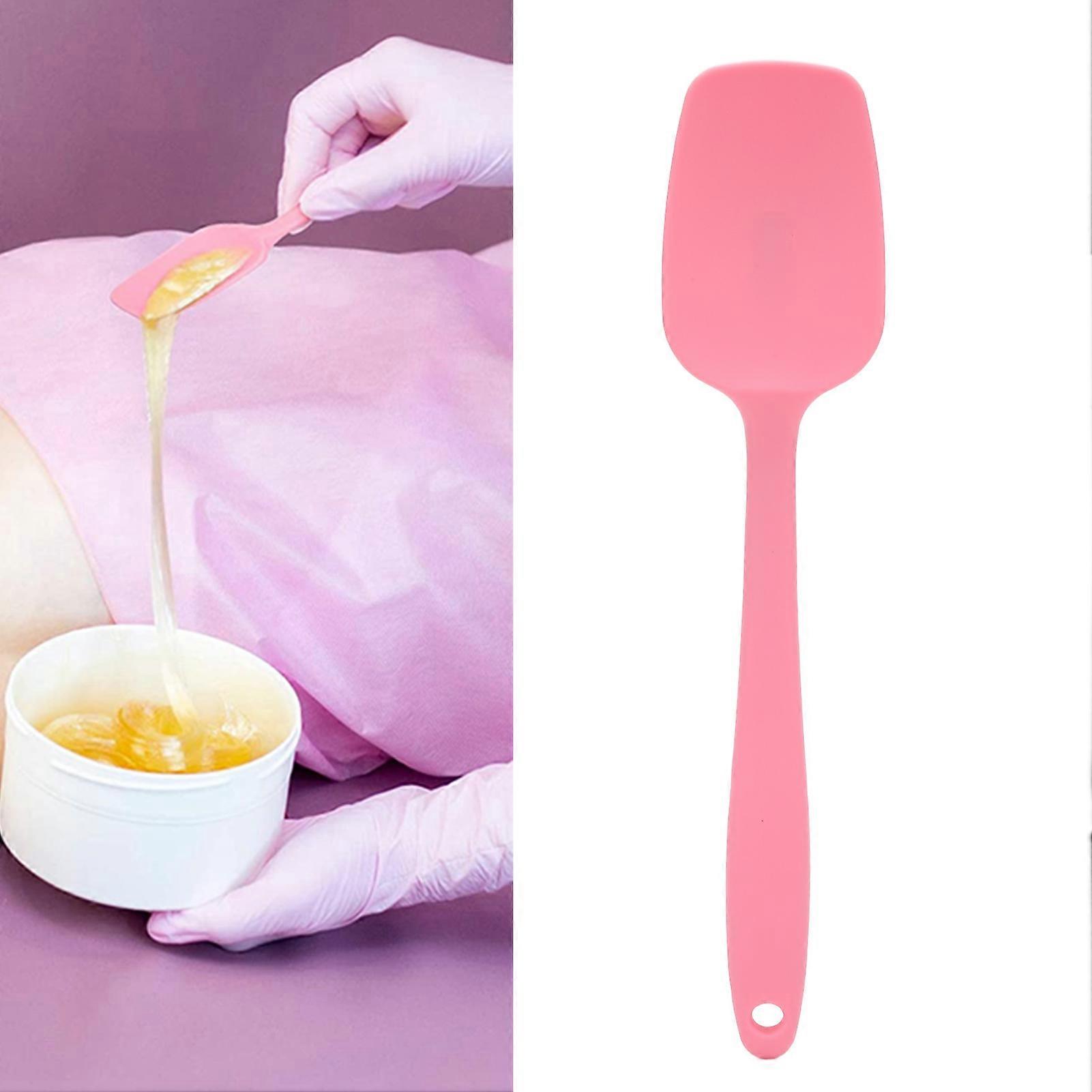 Silicone Wax Spatula Pink Reusable Multifunctional Wax Stirrer