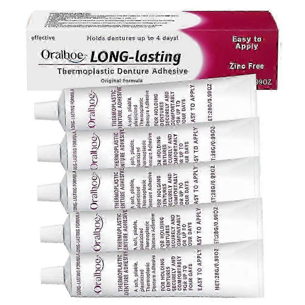 1/3/5PCS Cushion Grip Thermoplastic Denture Adhesive, Refits And Tightens Loose Upper And Lower Dentures And Partials | Non-glue Adhesive