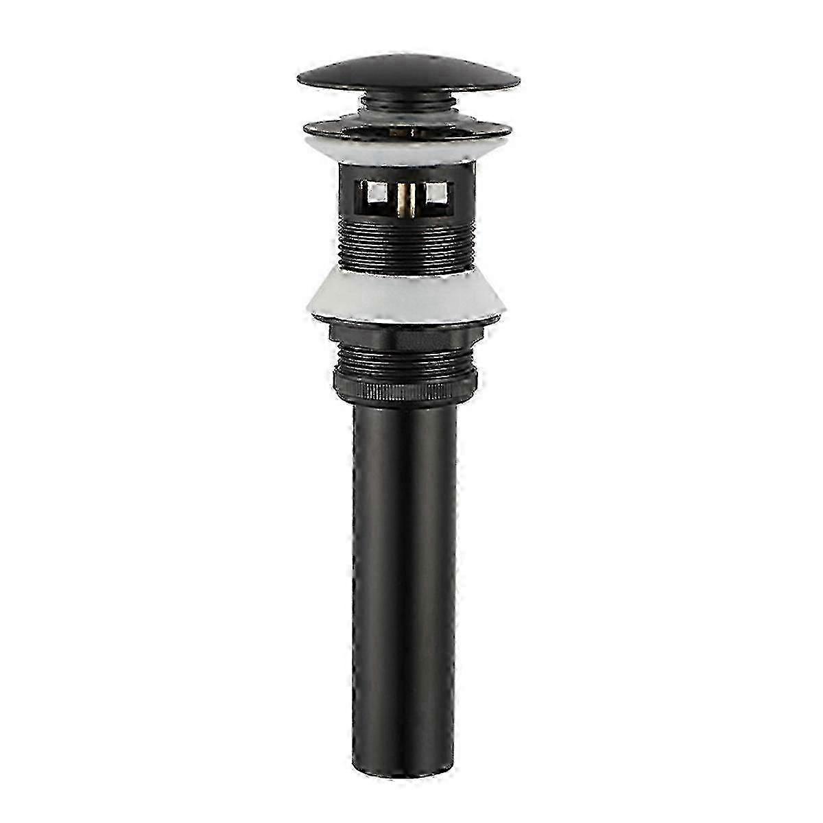 Bathroom Sink Drain Plug Push Up Stopper - Leak-Proof Washbasin Drain Accessory for Standard Sinks