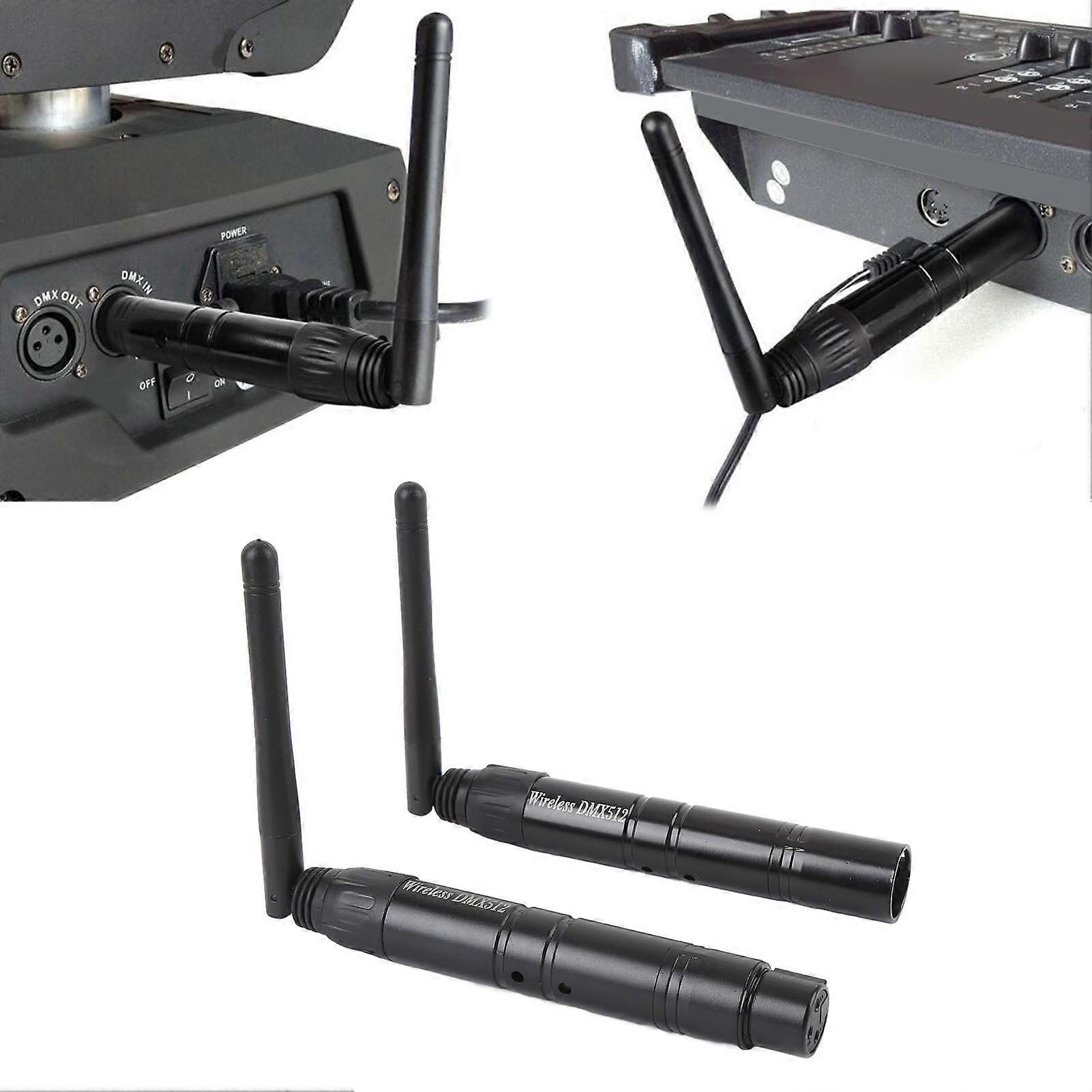 DJ 2.4G Wireless Transmitter Receiver Digital Multiplex 512 400m Range GB Plug