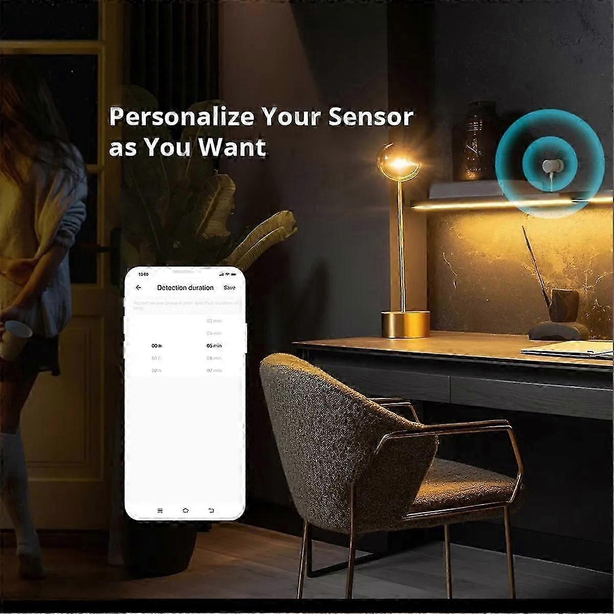 SNZB-06P Zigbee Human Presence Sensor Rardar Detector Motion Sensor Smart Home Automation for Alexa Zigbee2MQTT