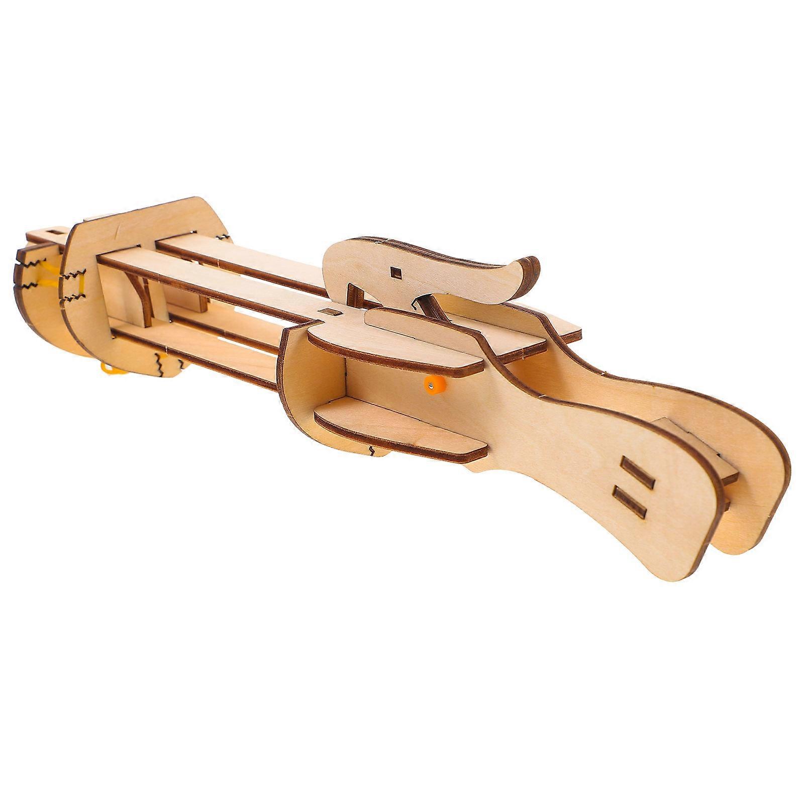 Wooden DIY Paper Plane Launcher Kit – Enhances Creativity, Teamwork & Parent Child Bonding Through Assembly & Play