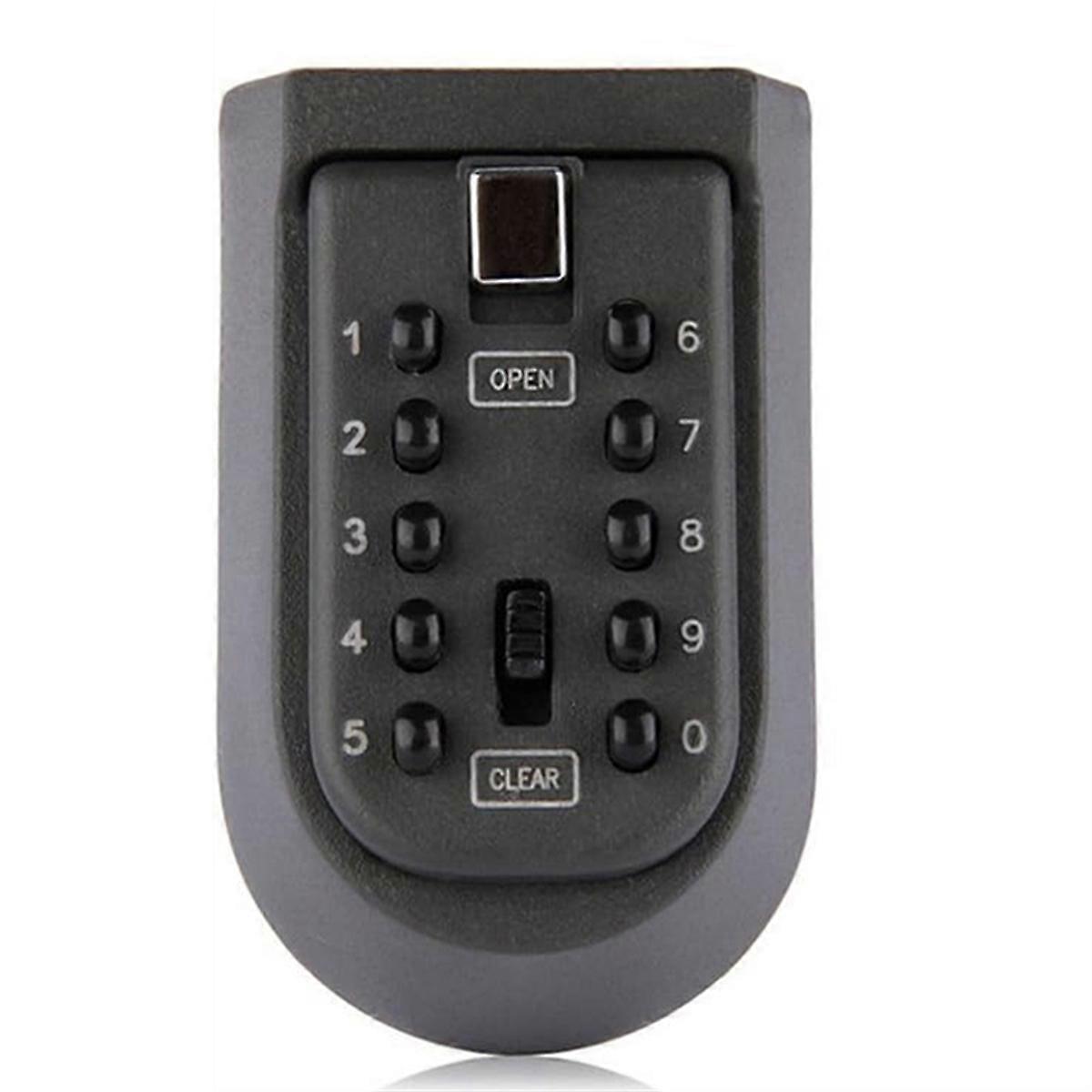 Indoor Outdoor Key Lock Box Wall Mounted Push Button Combination Key Safe Storage Security Lock Box