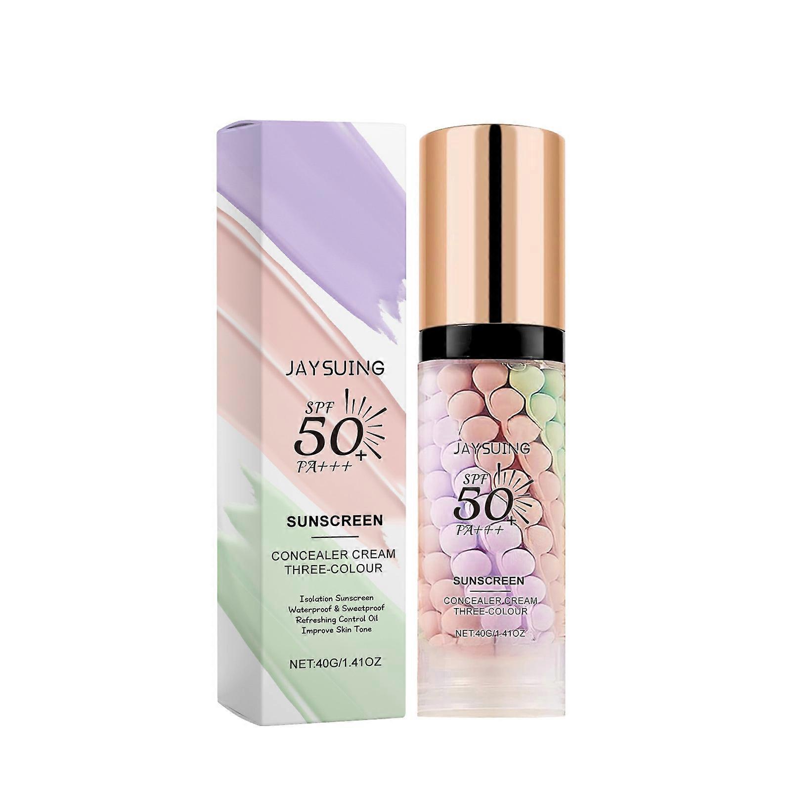 Three-Color Protective Primer, Concealing Primer, Skin Care, Moisturizing, Covering Blemishes, Smoothing And Maintaining Makeup