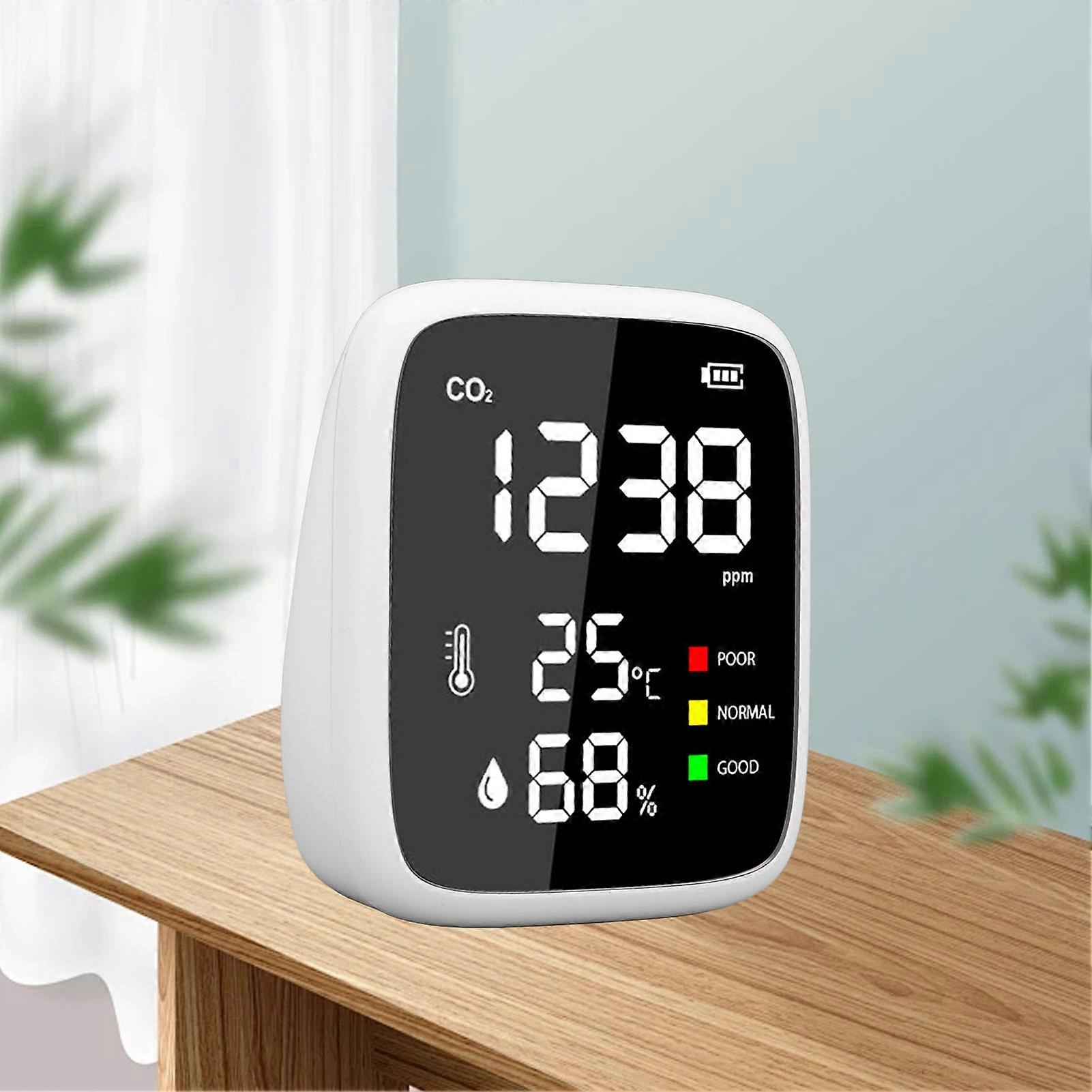 Portable CO2 Detector 400-5000ppm with Temp & Humidity Meter