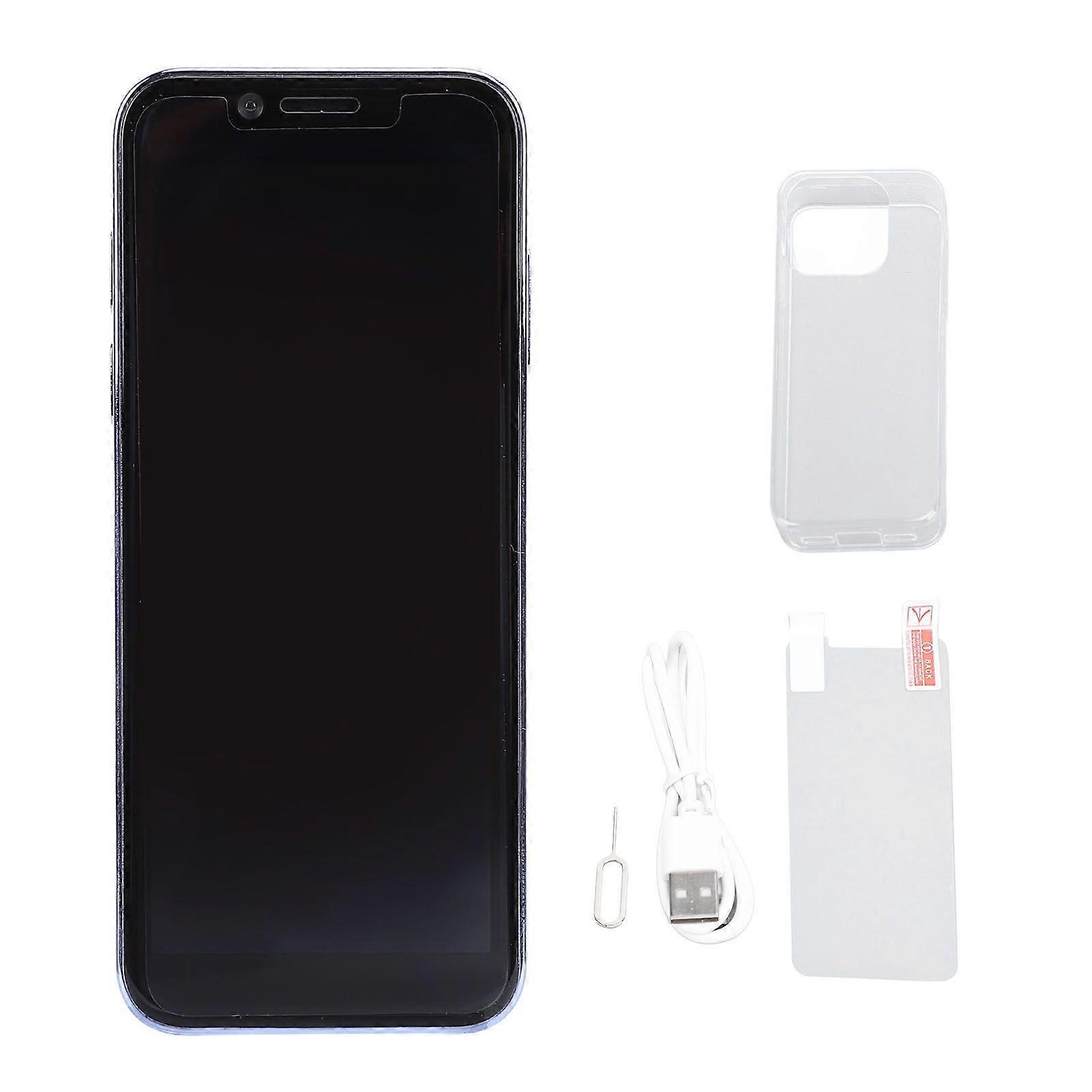 S24 Pro Small 3G Smartphone 4 Inch LCD 2GB RAM 16GB ROM 3MP 10MP Camera Dual Card Dual Standby Ultra Thin Cell Phone for Android 8.1 Blue