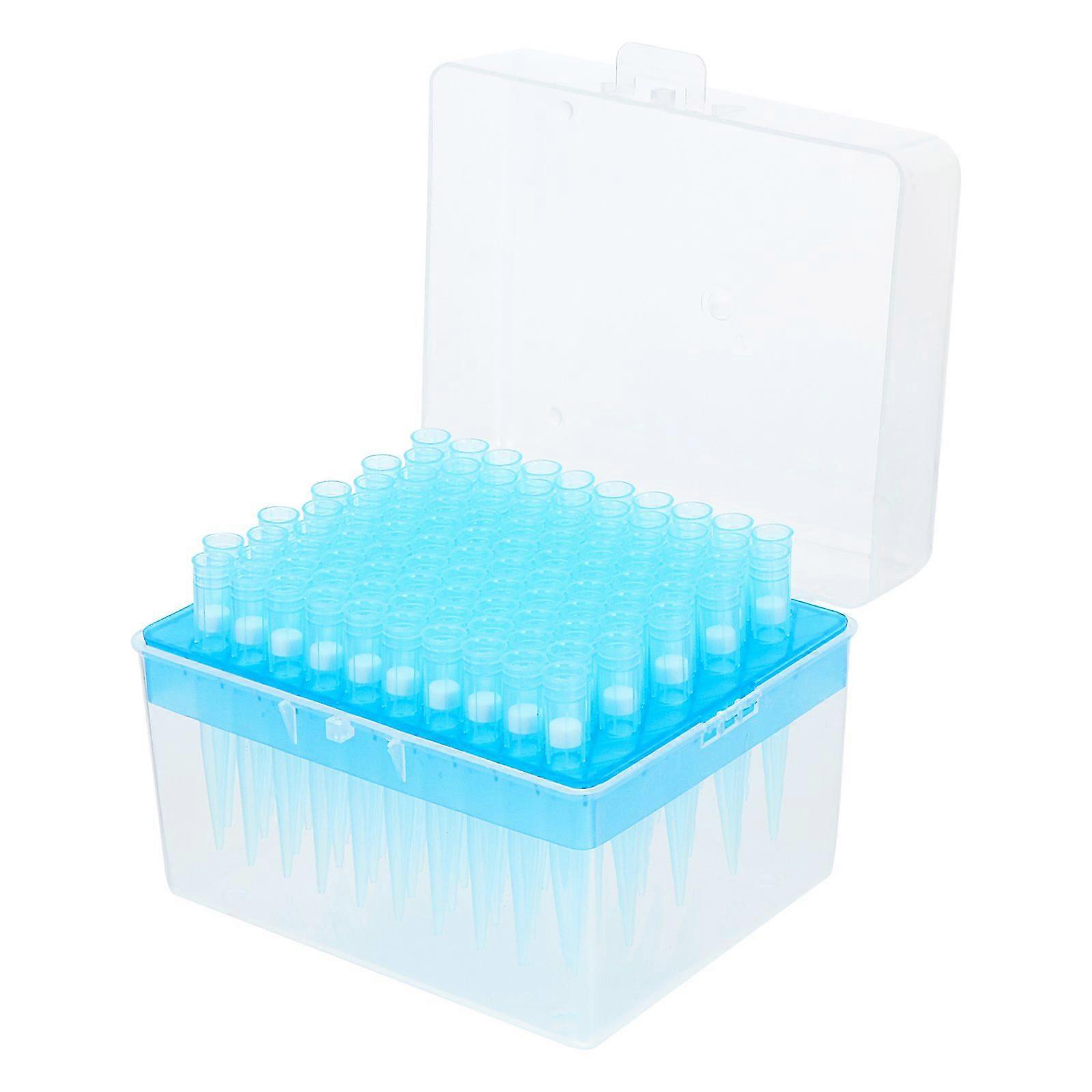 100Pcs Disposable Filter Pipette Tips Plastic Lengthened Pipette Tips (1ML)
