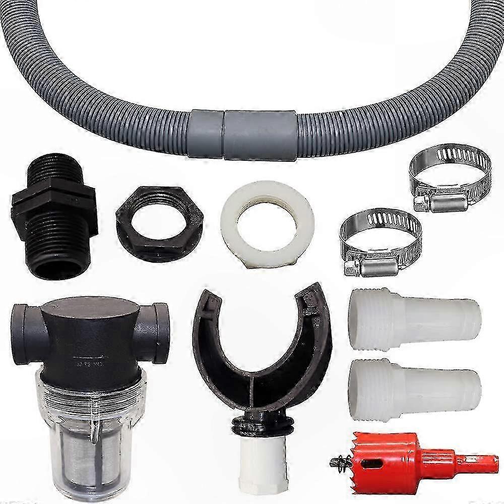 Flexible Rainwater Harvesting Kit with Hose, Diverter, and Adapter for Efficient Collection