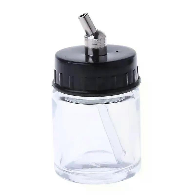Frasco de Vidro Airbrush Pistola de Aerografia Tampa de Sucção Padrão Bomba Top Novo 28ED