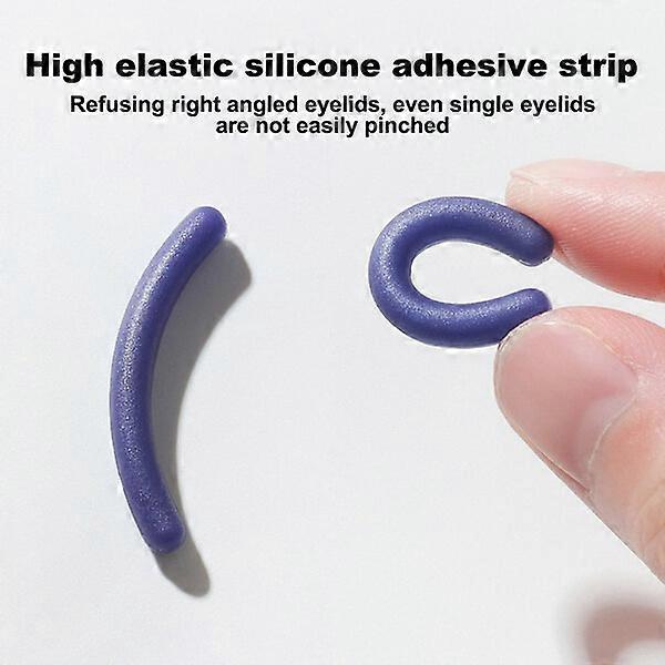 Eyelash curling set with 3D overall curling effect and easy-to-replace rubber strips