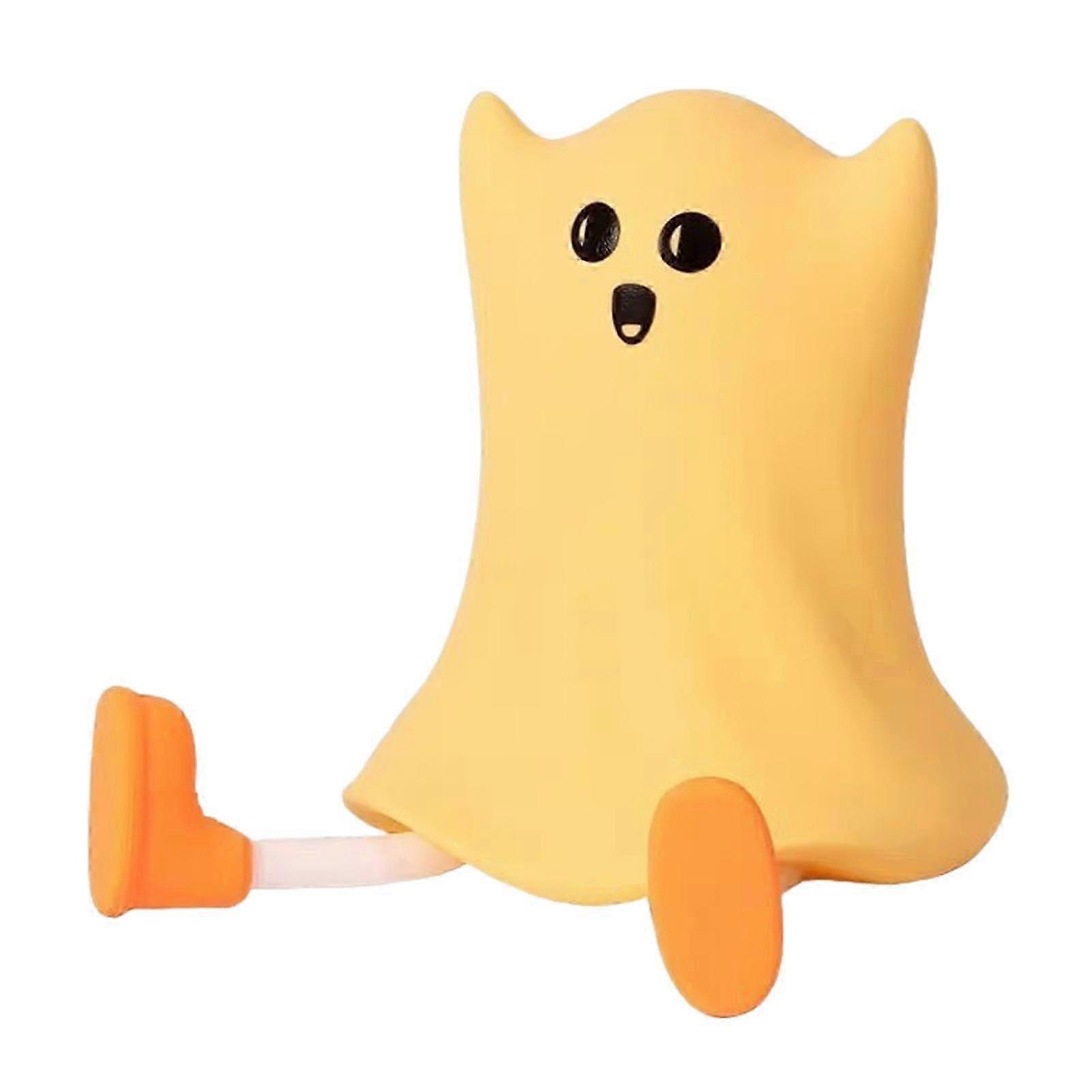 Tap Control Silicone Led Lamp For Toddlers With 3 Adjustables Brightness for Halloween Party Centerpiece--Ghost