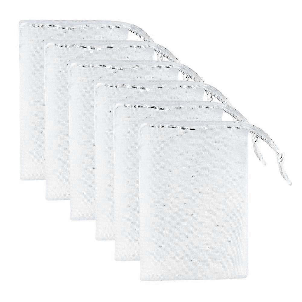 Drawstrings Closure Soap Pouch, Exfoliating Mesh Soap Saver For Lathers Well, Double Layer Bubble Foaming Net, Hangable Soap Saver Pouch, Non-toxic