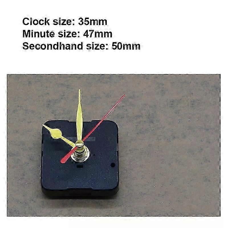 Quartz Silent Wall Clock Mechanism Kit DIY 1/2 Set