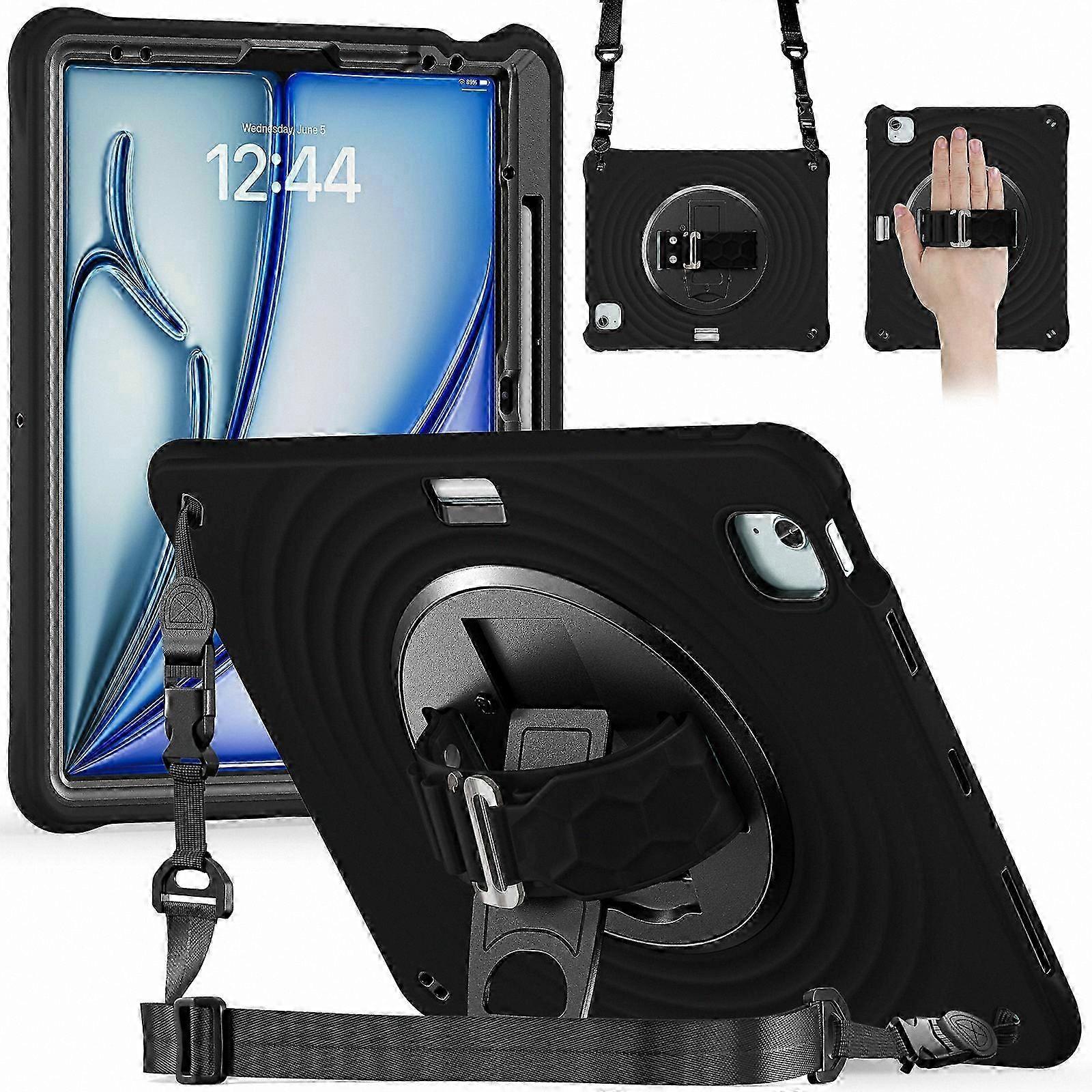 Adjustable Kickstand Case with Hand Strap and Shoulder Strap for 12.9" Tablet Models (Compatible with Air 13 & Pro 12.9)
