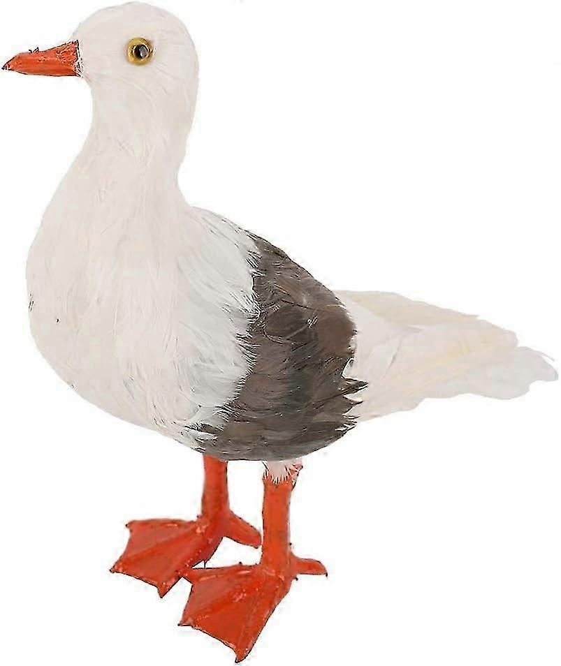 Simulation Seagull Statue - Rustic Standing Bird Figurines - Garden Decor Seagulls Sculpture