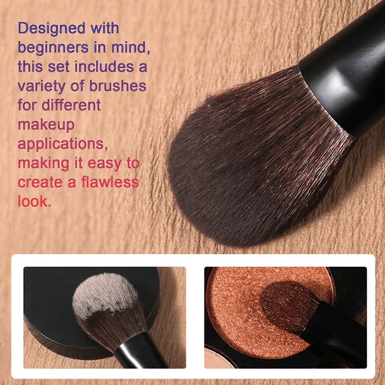 8pcs Mini Makeup Brush Set Portable Small Set Brushes Beginner Powder Eye Shadow Brushes