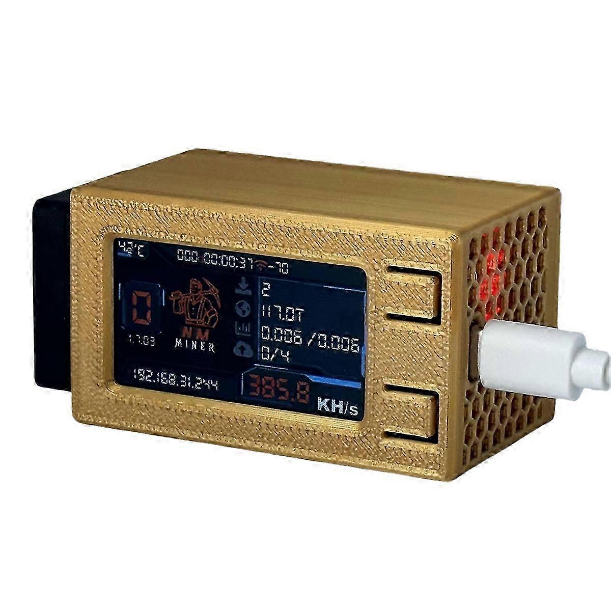 NerdMiner V2 Pro Max NMMiner with Cool Fan - 390KH/S Solo Bitcoin Miner  Lottery for BTC