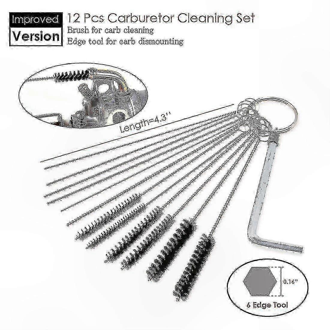 2-Cycle Engine Carburetor Adjustment Tool Kit - 8-Piece Tune-Up Set with Cleaning Tools