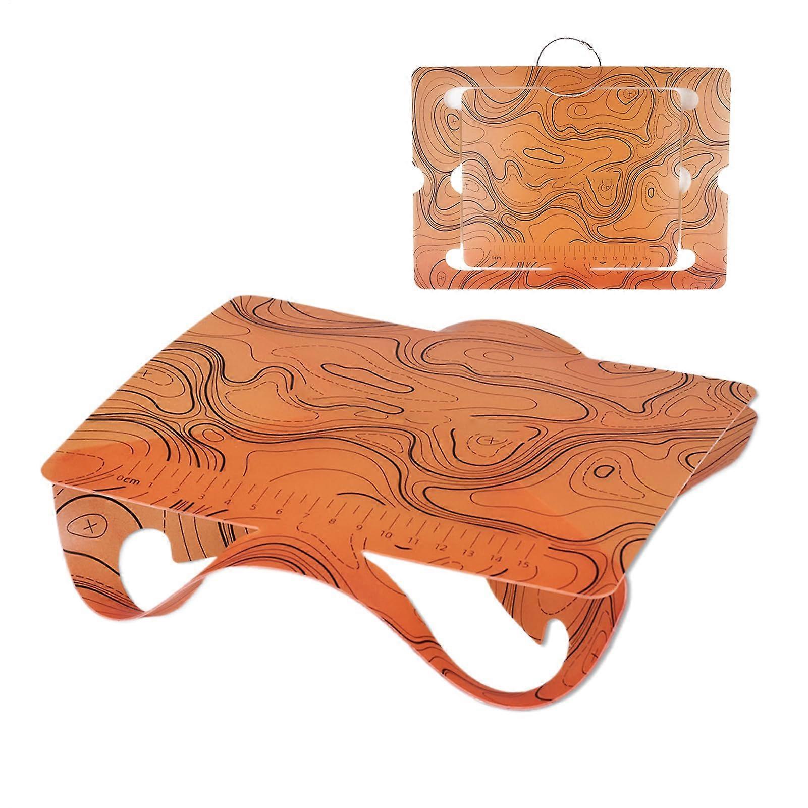 Folding Map Table Compact Outdoor Table For Travel And Camping Dining Accessories Picnic Orange
