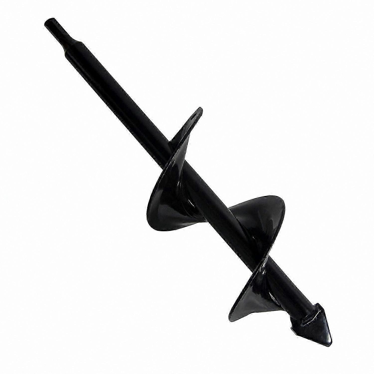 Soil Auger for Gardening, Efficient Hole Digger for Planting and Cultivation, 30x8cm Black Tool