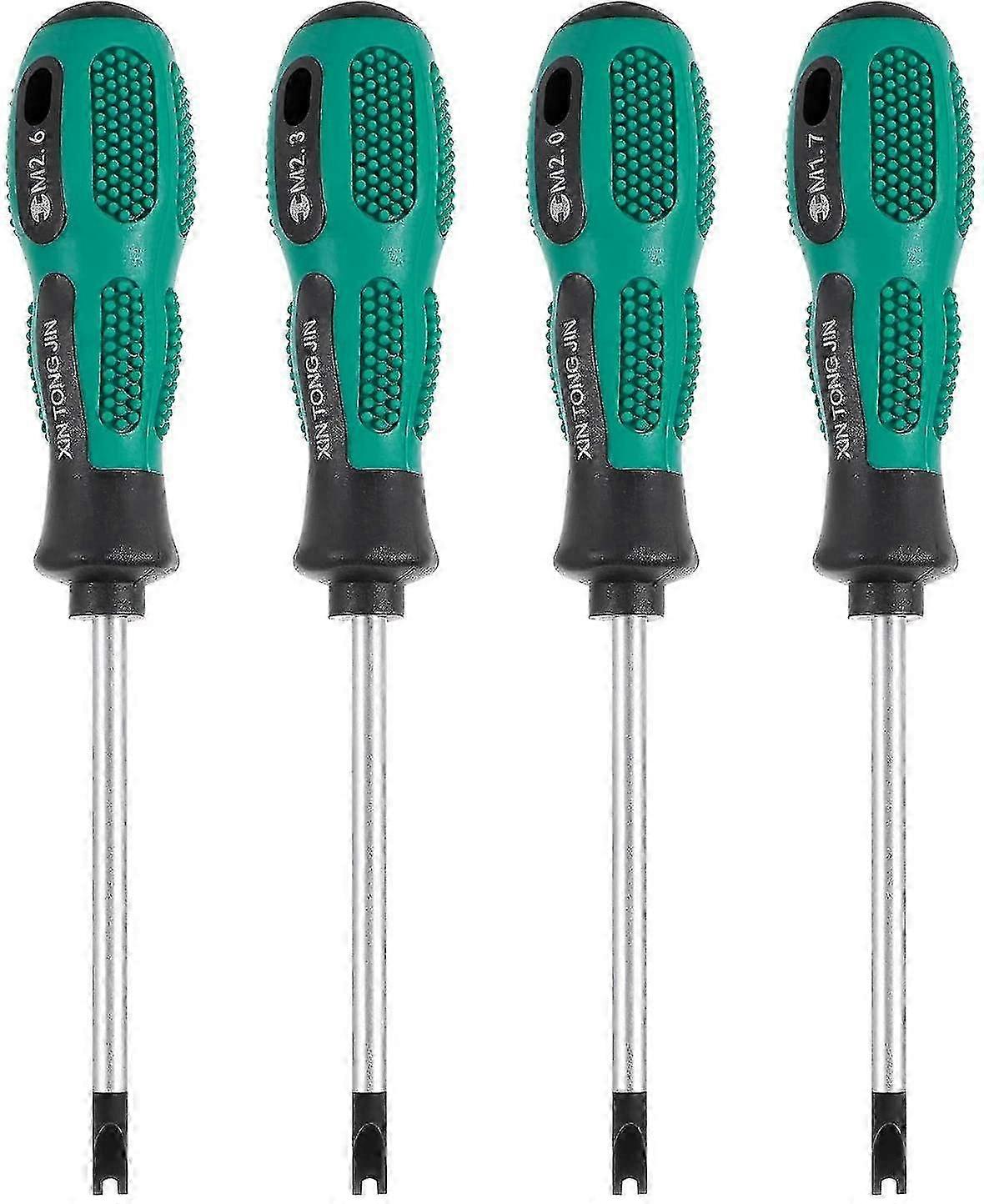 4pcs/set Screwdriver Bits Screwdriver U Fork Magnetic Groove Screw Driver Cr-v Multi Function Tool Kit Hand