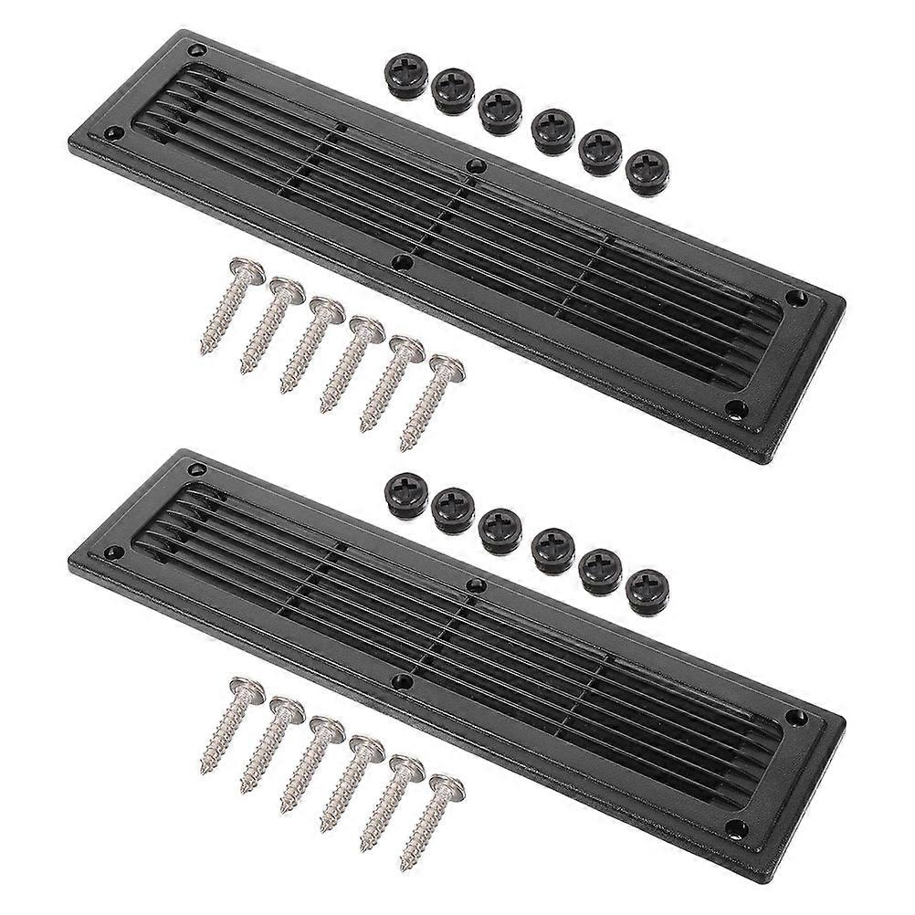 Black Plastic Air Vent Cover for Central Air Conditioning with 2Pcs
