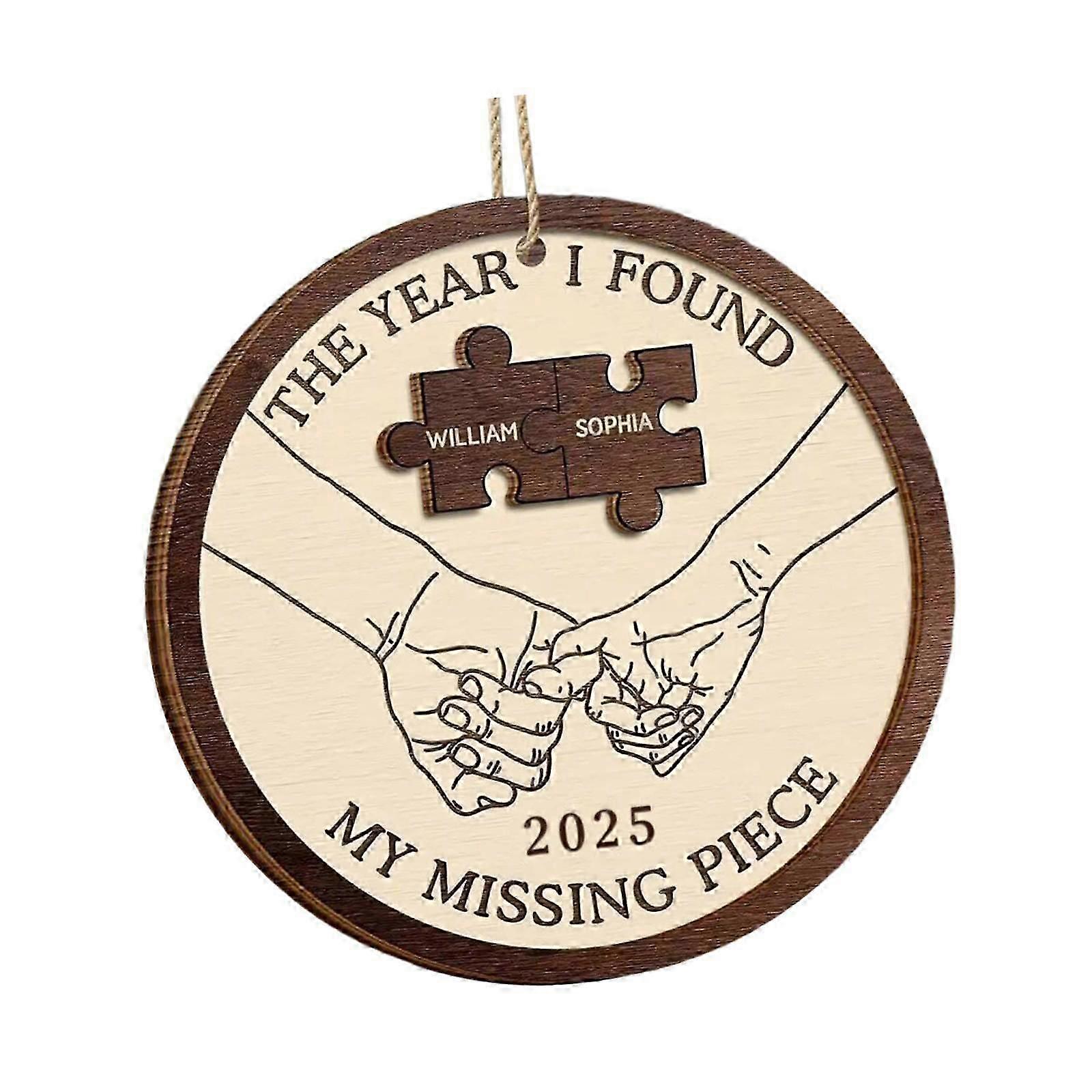 Valentine's Day Ornament Valentines Day Decor Wooden Decorations for Holiday Holding Hands