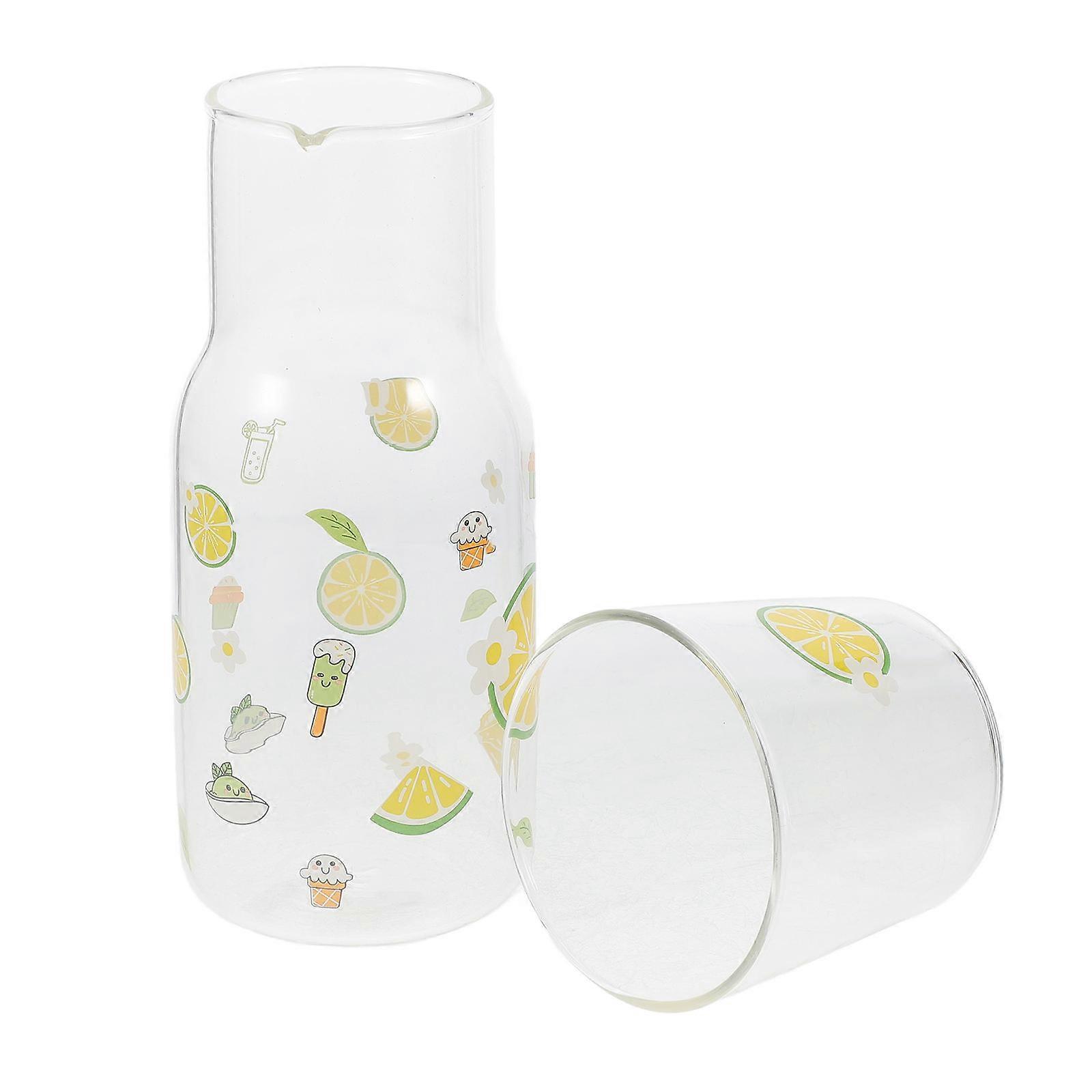 Water Cup Glass Water Pitcher for Storage Use Assorted Color