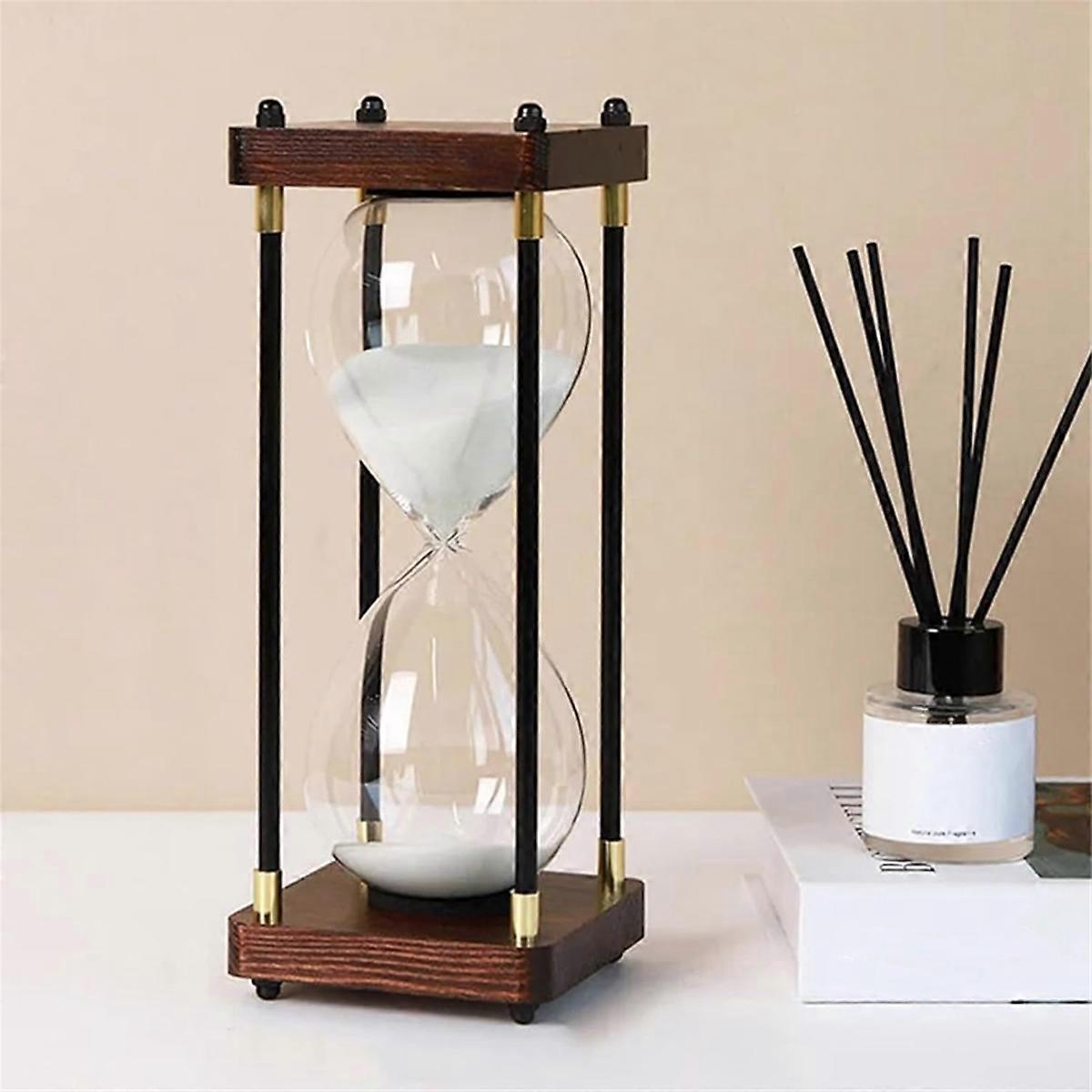 Large Hourglass 60 Minutes, Hourglass, Rainbow Glass Hourglass, Blue