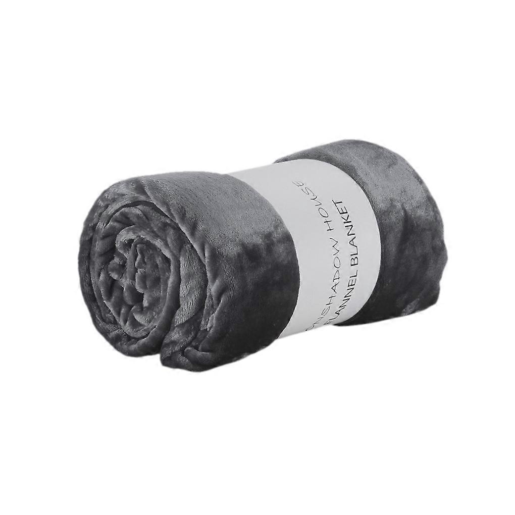 Warm Soft Flannel Throw Blanket Sofa Bed Bedspread Travel for Bed Sofa