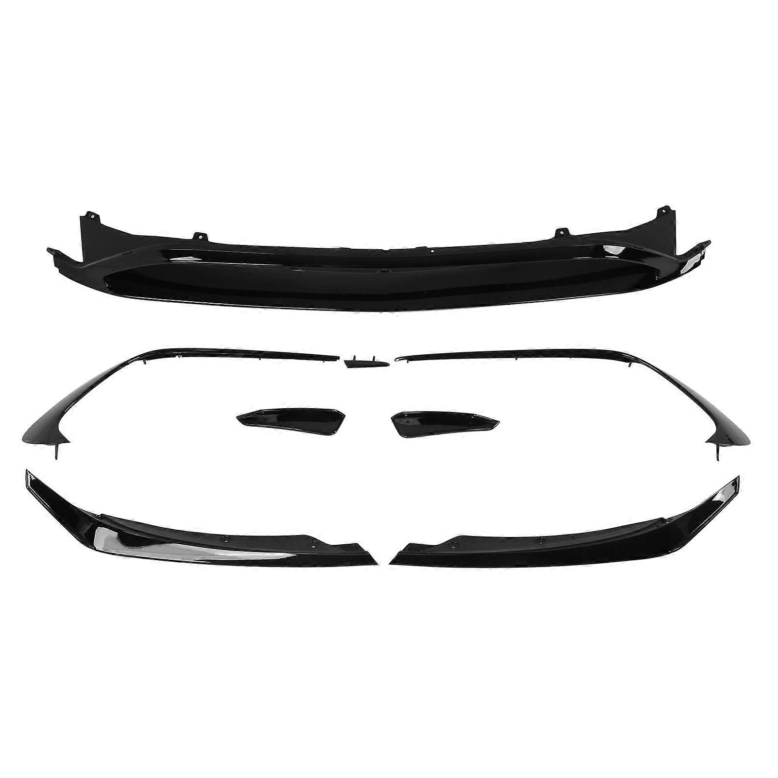 Gloss Black Front Bumper Aero Splitter Lip Kit Replacement for MercedesBenz AClass W176 AMGLine A45 20152018