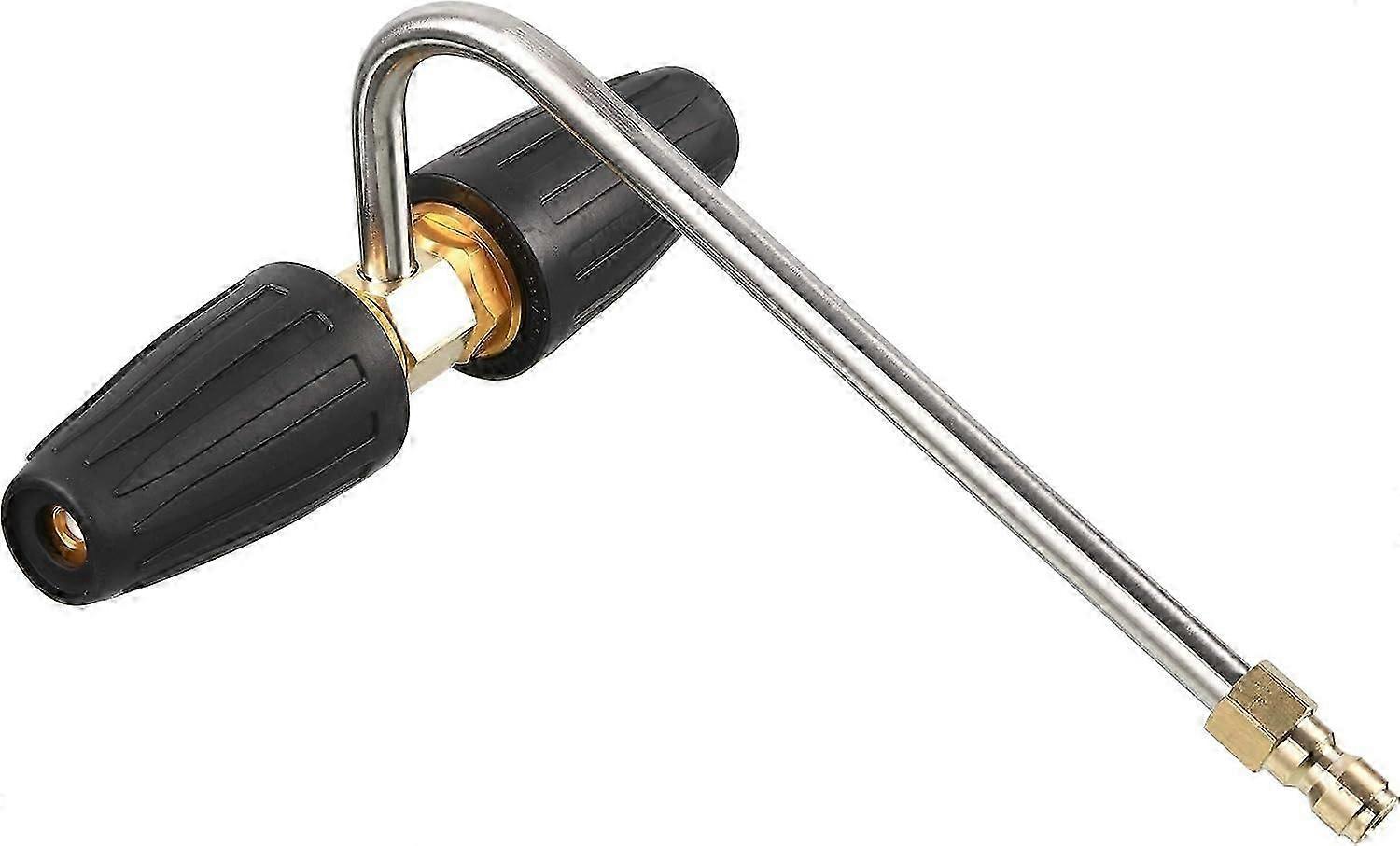 Gutter Pressure Washer Attachment, 2 Rotating Nozzles, 1/4 Inch Quick Connect, 3300 PSI