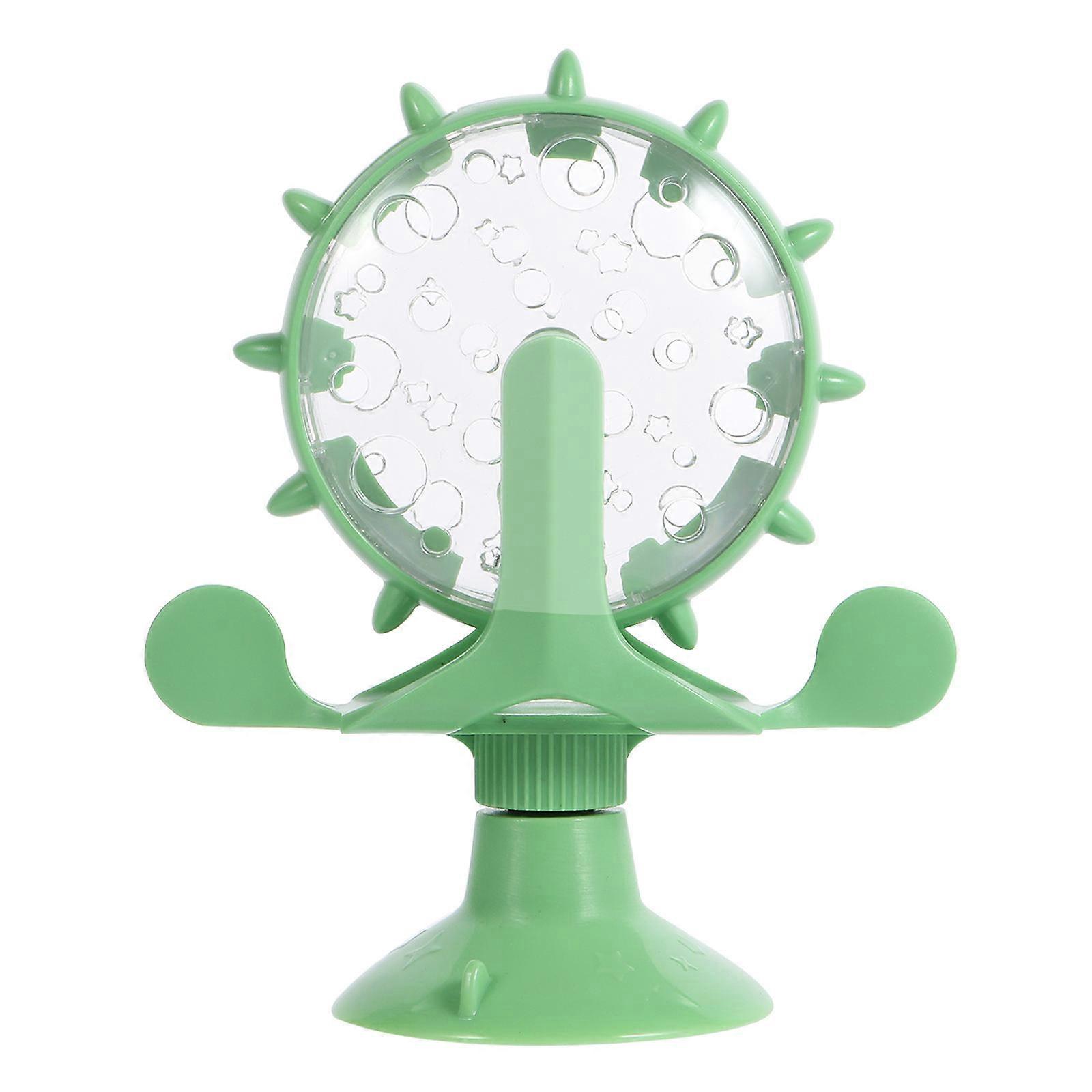 Pet Food Feeder Cat Windmill Toy for Slow Eating Feeding Toy