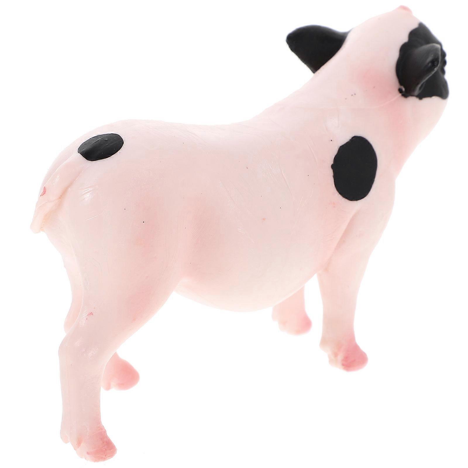 Realistic Simulation Pig Model for Decor 5Pcs Plastic Artificial Pig Figurines