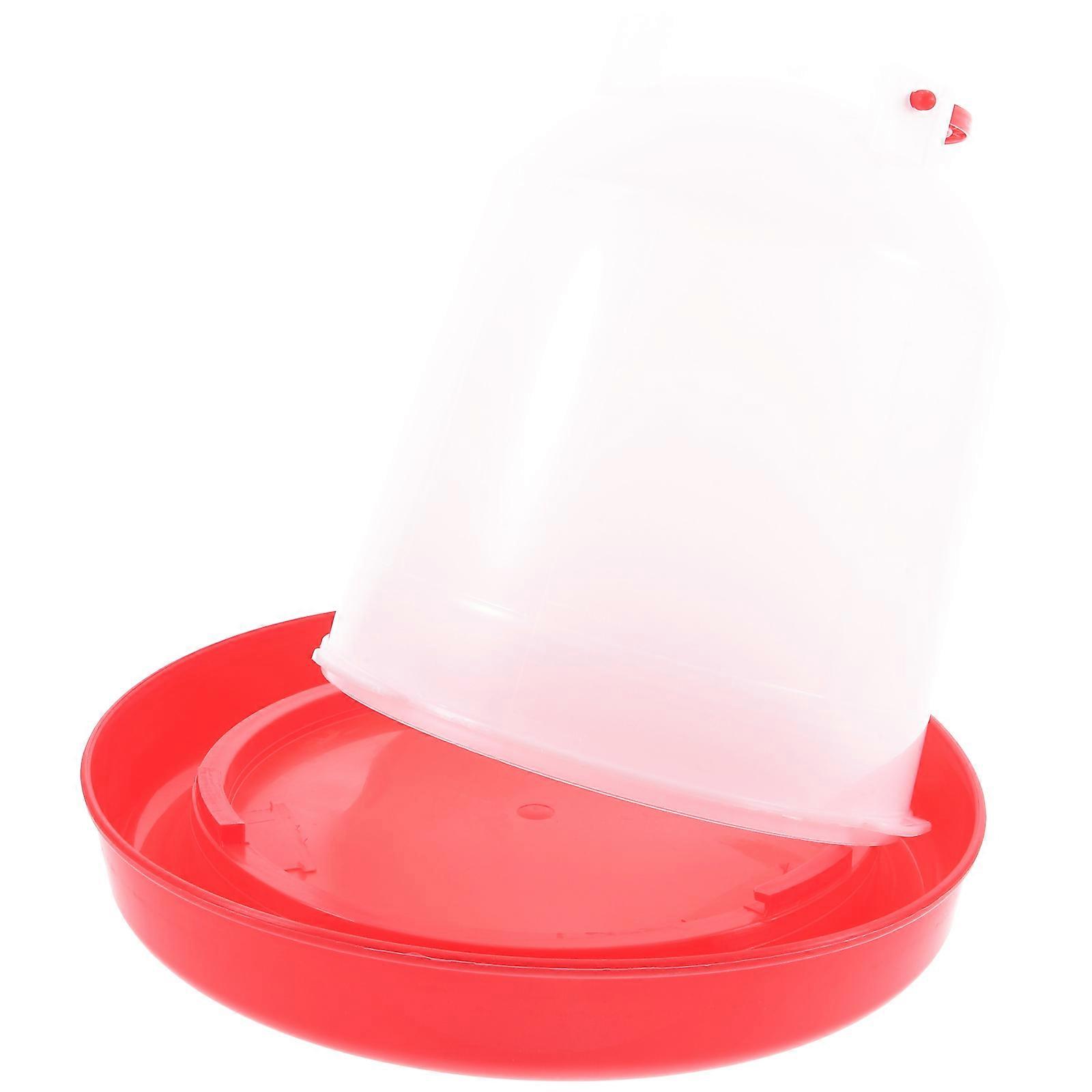 Red Poultry Water Drinker Automatic Waterer for Household 1Pcs