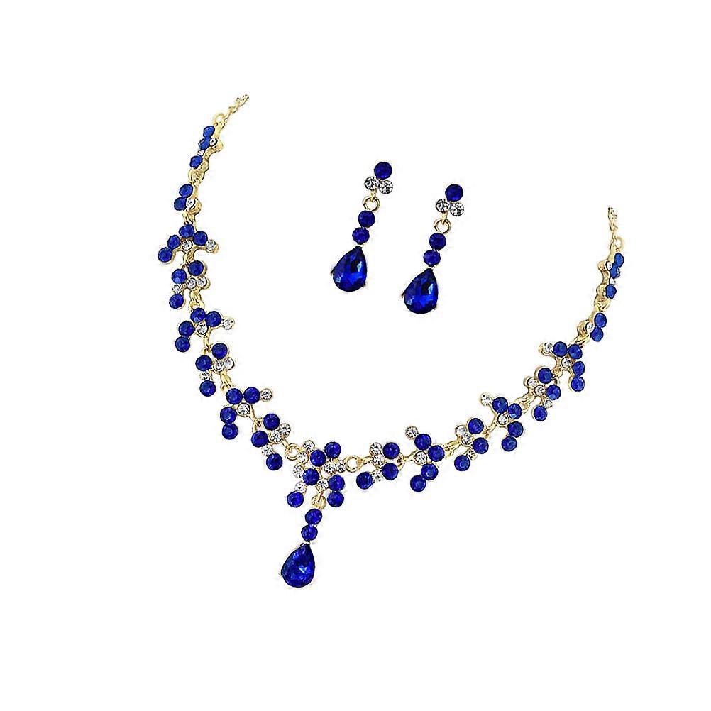 Bride Necklace and Earring Set for Decoration 2Sets