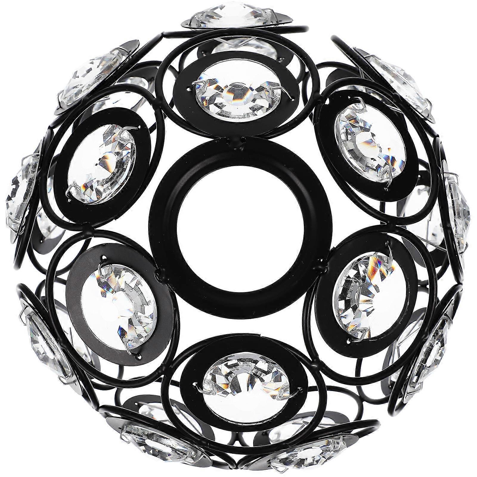 Crystal Ceiling Lamp Shade for Home Use with 2Pcs Delicate Light Cover