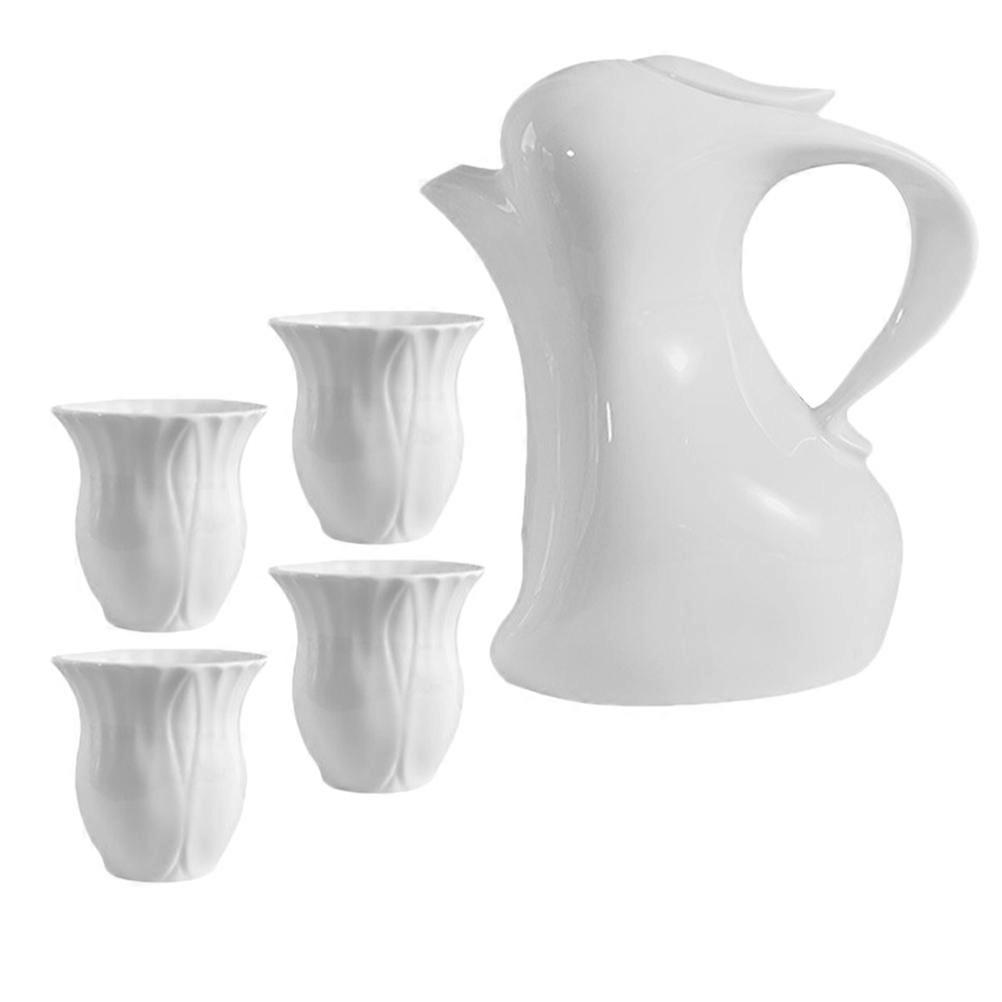 Novelty Rabbit Shaped Ceramic Coffee Pot With Cups For Gift Giving 2 Sets Ideal For Tea Brewing And Water Storage