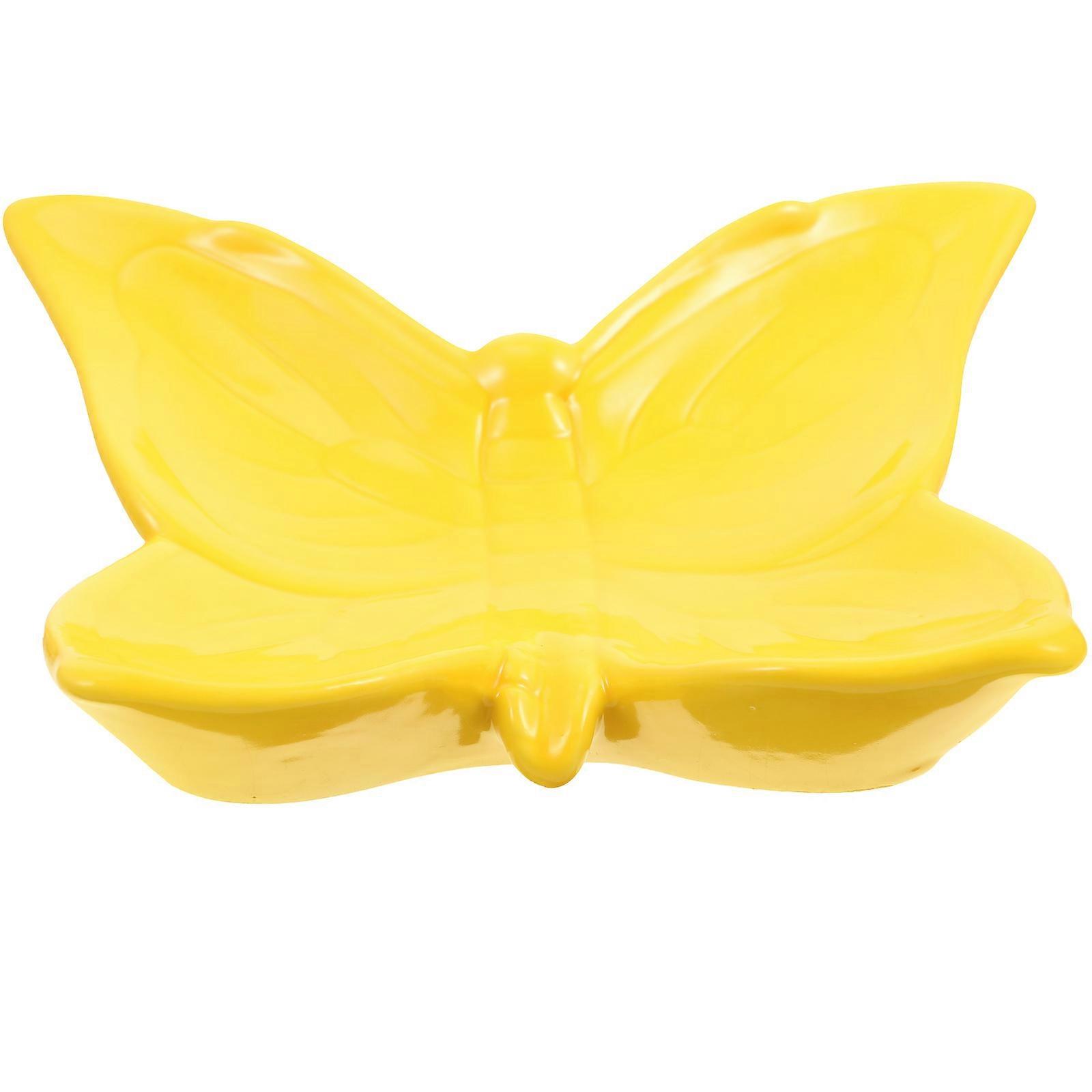 Soap Dish Ceramic Butterflies Style for Bathroom Use 4Pcs Set