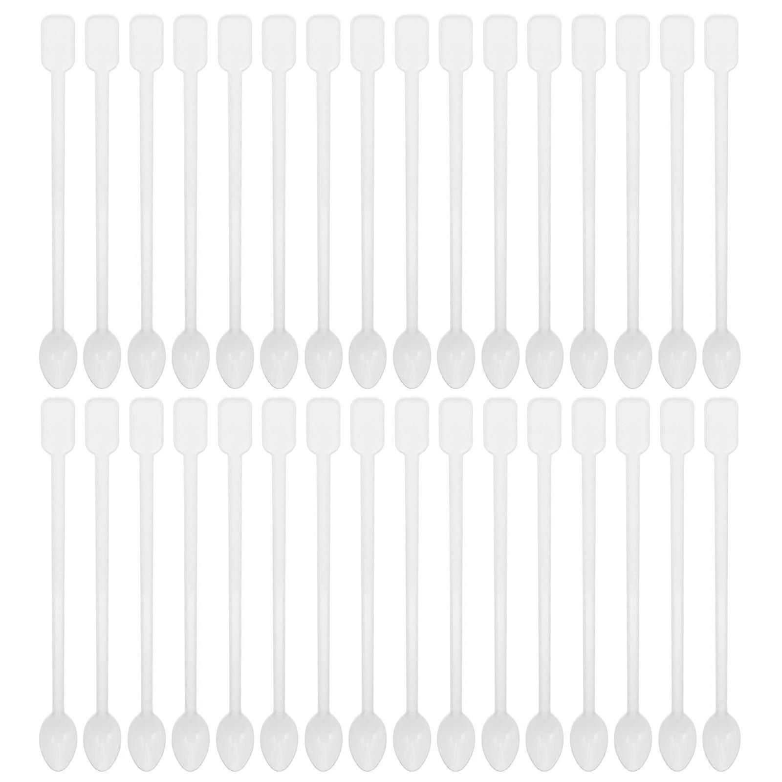 Plastic Mini Spoon 500Pcs Efficient Double-sided Designed for Stirring Coffee Beverages in Offices Outdoor and Home Events