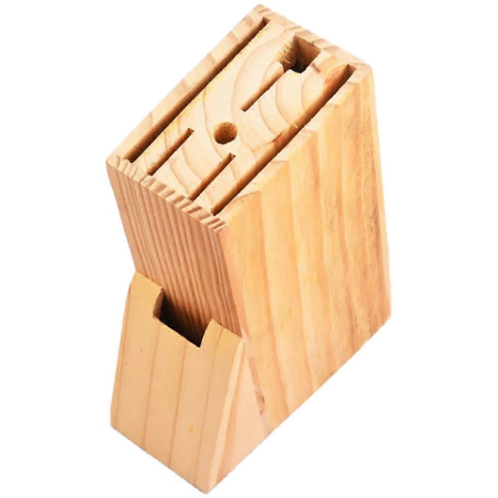 Kitchen Cutter Holder with Wood Material for 2Pcs Multipurpose Cutter Stand