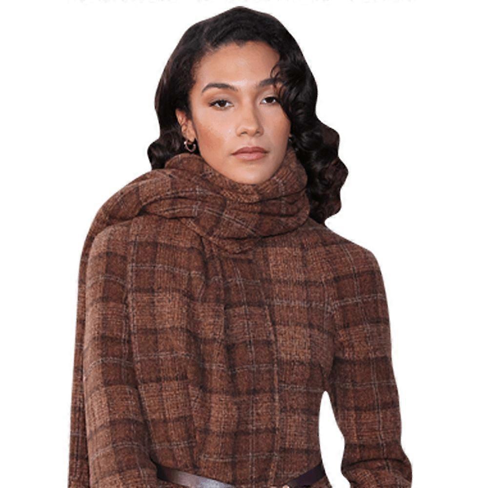 Olivia Dean (Brown Coat) Half Body Buddy Cutout