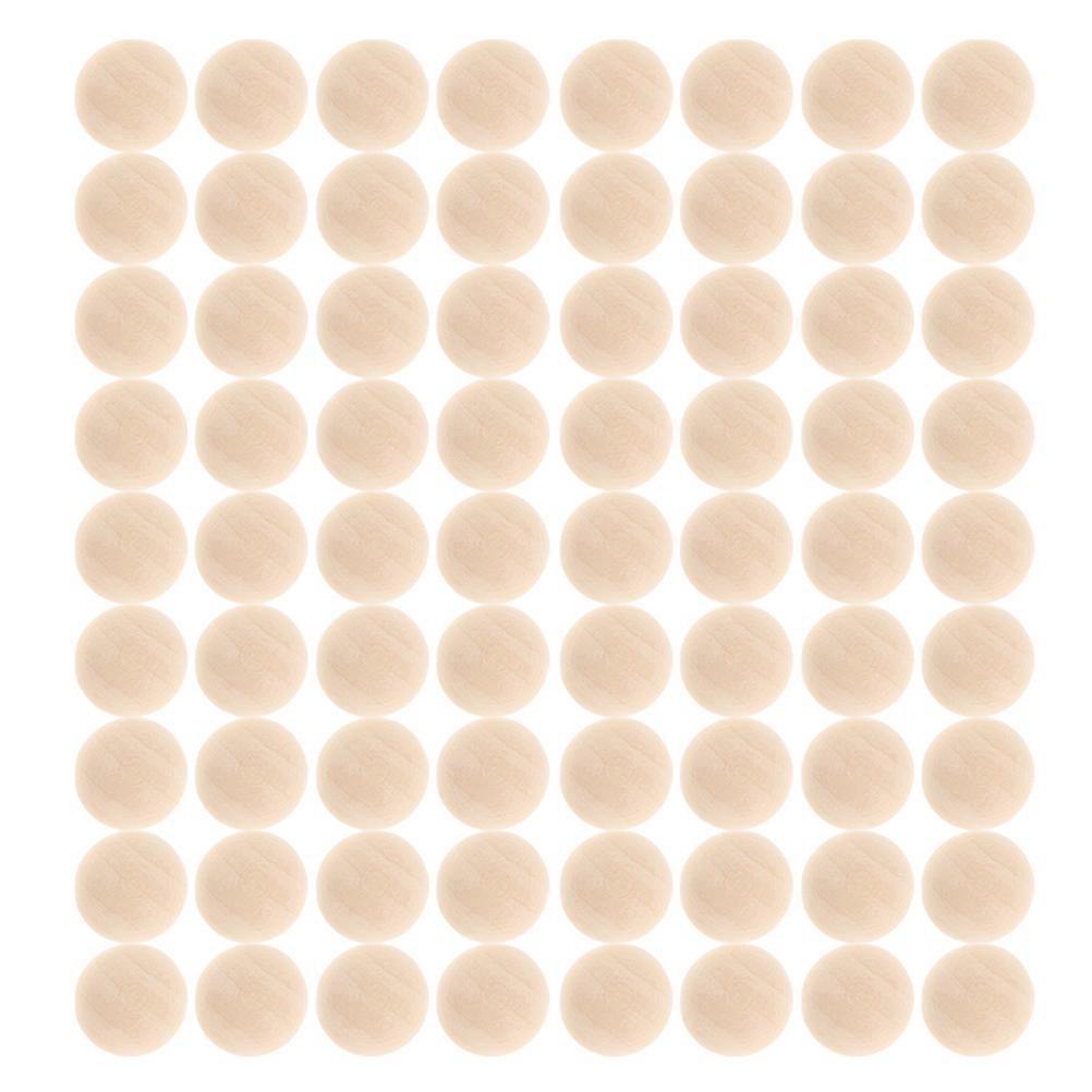 Half Round Wood Beads for DIY Crafts 900Pcs Small Wooden Balls for Projects
