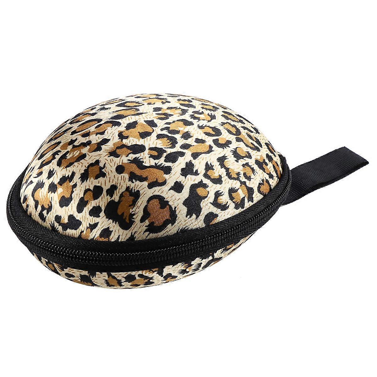 Small Zippered Case Bra Bag for Bra Storage 2Pcs Leopard Style