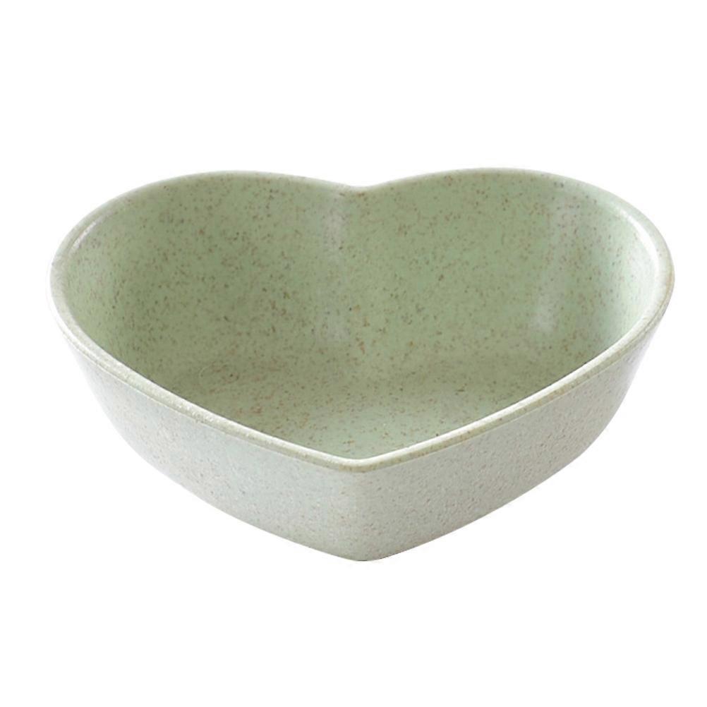 Heart Shaped Sauce Dipping Bowls Straw Soy Sauce Container Elegant Tableware 7.90X6.50X2.90CM 4Pcs